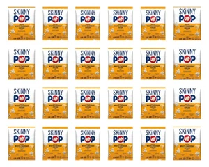 skinny pop Skinnypop Popcorn weiß Cheddar 0,5 Oz 24 Stück - Bild 1 von 2