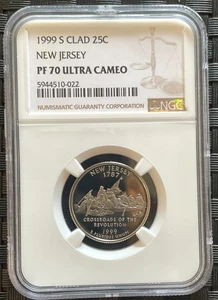 1999-S Clad First State Quarter Set - NGC PF 70 and PF-69 ULTRA CAMEO - Picture 1 of 5