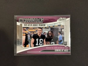 2025 Panini Absolute ASHTON JEANTY JACK BECH #I-AJY Rookie Introductions RC - Picture 1 of 2
