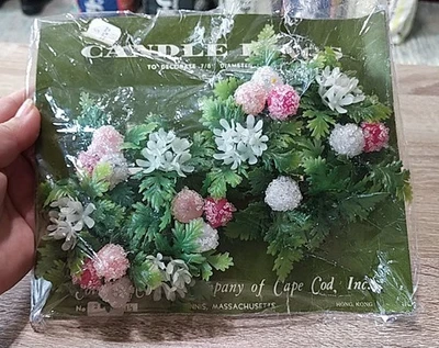 vintage 1970s Cape cod candle Co. candle ring wreath - Image 1 of 4