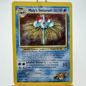 2000 Pokémon Misty’s Tentacruel • Gym Heroes 10/132 • Moderately Played Holo - Picture 1 of 17