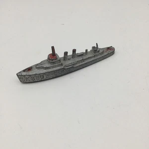 Vintage Made In USA Tootsie Toy K880 Navy Destroyer Diecast Toy Ship - Picture 1 of 5
