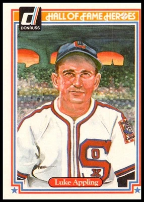 1983 Luke Appling Donruss Hall of Fame Heros BASEBALL #8 Chicago White Sox - Image 1 of 2