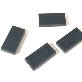 Lot of 4 LEGO Black 1x2 Tile 3069 / 30070 Brick Parts Pieces