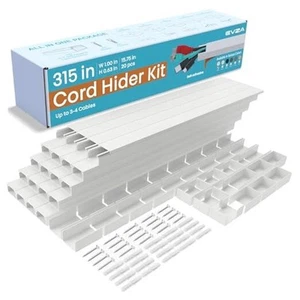 Cord Hider, Wire Cover, Cord Covers Wall Mounted TV, Cable Hider 315 in - Afbeelding 1 van 7