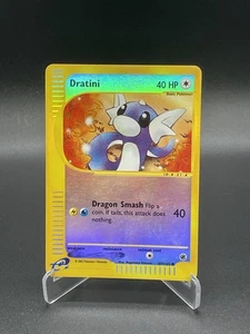 Dratini 107/165 Reverse Holo Expedition Pokemon Card 2002 WoTC E-Reader - Picture 1 of 2
