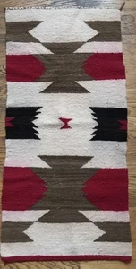 Vintage Navajo Indianer Webteppich Indianer 39 x 18 cm Nachlass Fund - Bild 1 von 7
