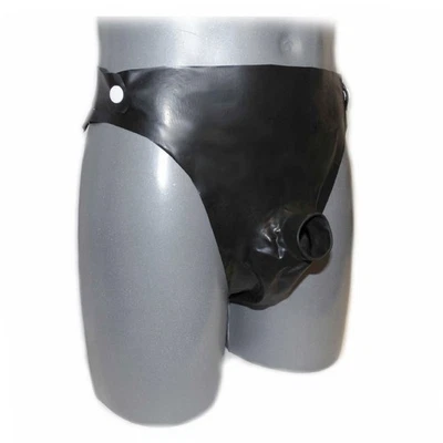 Latex  Rüsselslip ouvert seitlich zum öffnen 3 Knöpfe (XL) - Bild 1 von 4