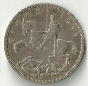 Great Britain 1 Crown 1935 Silver  George V Silver Jubilee (KM#842) - Picture 1 of 2