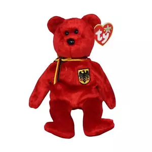 Ty Beanie Baby - GRAF VON Rot The Bear Germany Exclusive - Picture 1 of 1