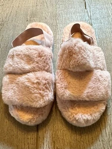 Zapatillas Jenni para mujer de piel sintética rosa difusas muy poco usadas talla L (9-10) - Imagen 1 de 3