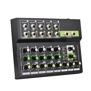 10-Channel Mixing Console Digital Audio Mixer Stereo Mic/Line Mixer with Z1B3