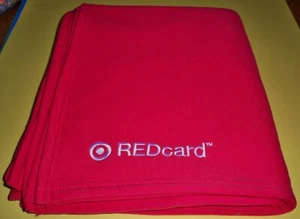 Target REDcard Large Throw Blanket (Solid Red With REDcard Logo)  96 x 120 - Picture 1 of 3