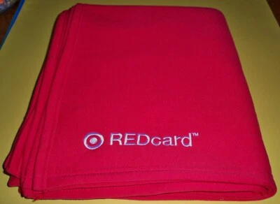 Target REDcard Large Throw Blanket (Solid Red With REDcard Logo)  96 x 120 - Image 1 of 3