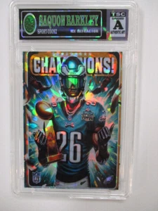 2025 LIX Champions Eagles SP/99 NFL Football Barkley Ice Refractor nx5 rc - Bild 1 von 2