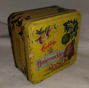 Vintage Cobbs Honeysuckles Candy Tin Container The Cobbs Co. Little River, FL - Bild 1 von 12