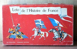1970 French History Game LOTO de l'HISTORE de FRANCE educational FERNAND NATHAN - Picture 1 of 4
