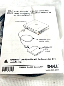 NEW DELL Latitude Laptop External Floppy Disk Drive Cable Parallel 96630 045647 - Picture 1 of 3