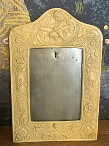 antique art deco celluloid ? & Metal Ornate Easel Photo Frame Rate Collectors - Picture 1 of 12