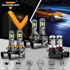 For Chevy Colorado 2009-2012 AUXBEAM Canbus LED Headlight Hi/Low+Fog Light 6500K - Picture 1 of 12