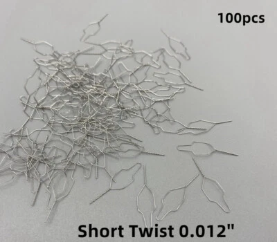 100pcs Dental Orthodontic Wires Metal Ligature Ties Preformed Short Twist 012 - Image 1 of 4