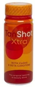 Tan Shot Xtra Sunbed Tanning & Beauty Drink with Vitamins TanShot Extra 12x 60ml - Picture 1 of 4