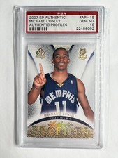 Mike Conley Jr 2007-08 SP Authentic Profiles #AP15 RC PSA 10 - POP 3!