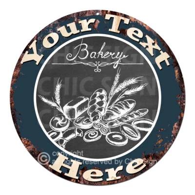 CP-0190 ANY NAME'S Custom Personalized Bread Bakery Metal Sign Decor Gift idea - Image 1 of 2