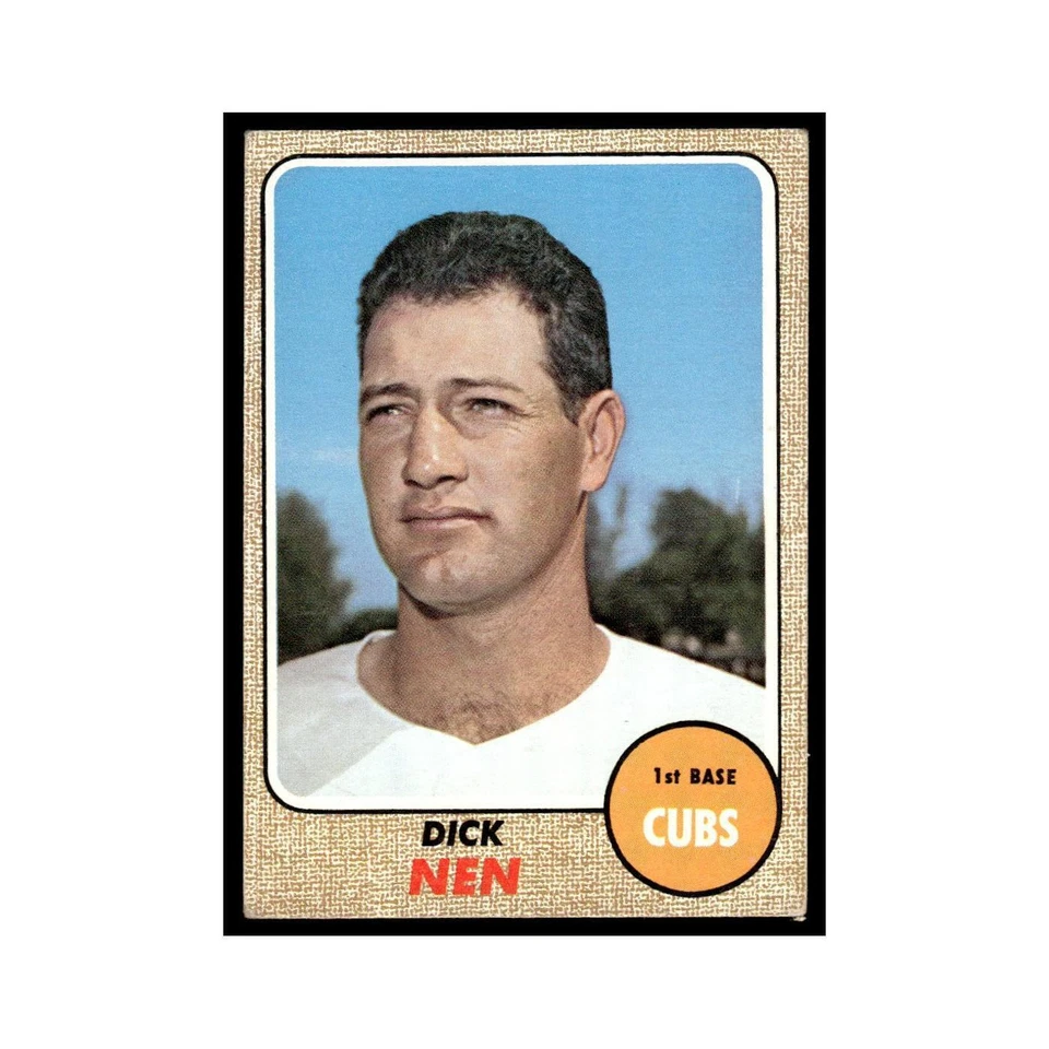 1968 Topps Baseball Card Dick Nen Cubs #591 - Image 1 of 3
