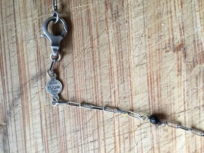 Collana TUUM argento e onice unisex - Immagine 1 di 2