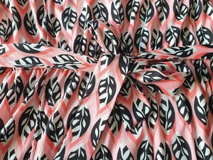 MARC CAIN Maxikleid Kleid mit Gürtel Blatt - Print Gr. N5 - 42 NEU - Bild 1 von 13