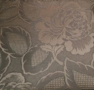 BROWN Damask Rose Tablecloths & Napkins *Beautiful Traditional Design* Many Size - Picture 1 of 3
