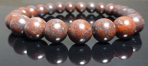 Red Bloodstone Bracelet Therapeutic Gemstone Healing, 6mm, 8mm, 10mm - Picture 1 of 6