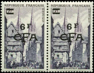 Reunion Scott #307 Pair Mint Never Hinged - Picture 1 of 1