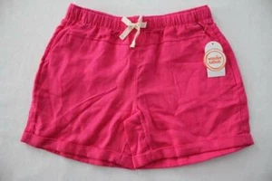 NEW Girls Pull on Shorts XL Size 14 - 16 Pockets Drawstring Summer Casual Pink - Picture 1 of 2