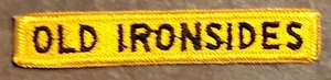 Vietnam Cold War Era US Army 1st ARMORED Division OLD IRONSIDES Tab Patch Rocker - Picture 1 of 3