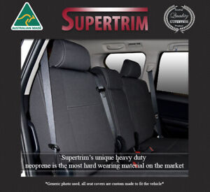 Cubierta de asiento de coche de material de tela gris y negro 9pc Set para caber Agya Toyota Avensis