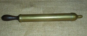 Old Greaser Brass Grease with wooden plunger,old tools for gun#C4 - Picture 1 of 10