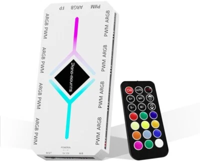 PANO-MOUNTS PWM Fan Hub For 5V Addressable ARGB Computer PC Case Fan - Image 1 of 4