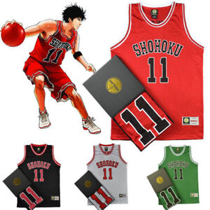 NO.1-15 Japan Anime Slam Dunk Shohoku Basketball Replica Jersey Cosplay Costume