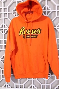 Reese's Peanut Butter Cup Hoodie Herren M Orange Hershey Park Official Pullover - Bild 1 von 13