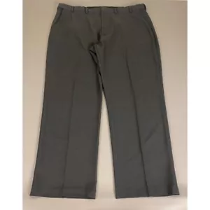 Van Heusen Dress Pants Mens 44x32 Gray Pleated Business Casual Career Work - Picture 1 of 12