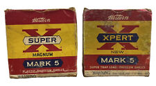 2 x VINTAGE WESTERN SUPER X Xpert Super Trap 12 GA  Shotgun SHELLS Empty Box