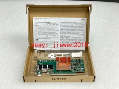 Intel 100HFA016 Omni-Path HFI PCIe3x16 (1)100GbE QSFP28 NIC NETWOEK CARD - Image 1 of 4