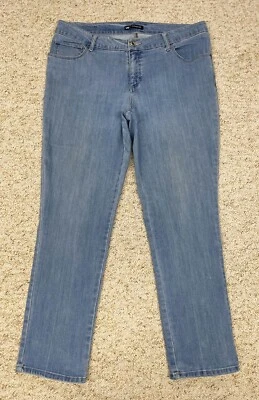 Jeans Lee para mujer talla 38x31 pierna recta calce clásico denim elástico azul Foto 1 de 4
