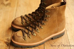 Grenson Brooke Tan Brown Brandy Brushed Suede Derby Boots Mens UK 7 US 8 EU 41 - Imagen 1 de 8
