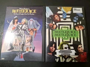 Beetlejuice 1988 + Beetlejuice 2024 (DVD) 2 Michael Keaton All Time Best Films - Picture 1 of 3