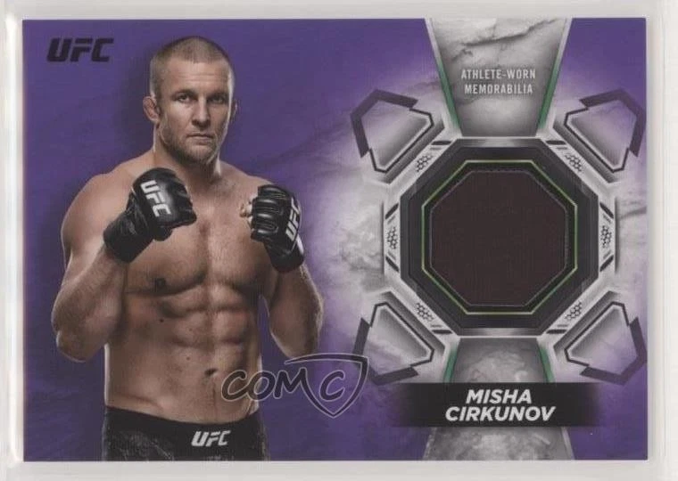 2018 Topps UFC Knockout Knockout Relics Purple /25 Misha Cirkunov #KR-MC - Image 1 of 2