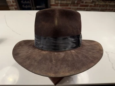 ¡El Dr. Jones! ¡Sombrero Indiana Jones! Reacondicionado personalizado. Tinte personalizado. Foto 1 de 4