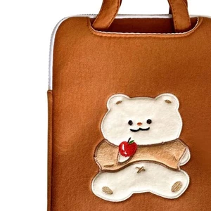 Laptoptasche Bequemer Griff Dekorative Süße Muster Baumwollmaterial Trag NTS - Afbeelding 1 van 5